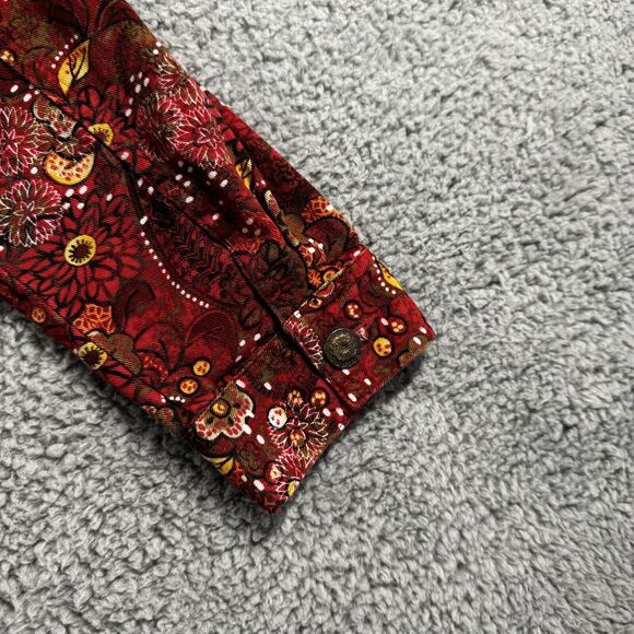 Christopher & Banks Jacket Women Medium Floral Print Boho Colorful Peasant - Picture 10 of 13